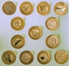  103 Gold English-card Wedding coins 